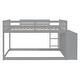 preview thumbnail 15 of 16, Full over Full Bunk Bed with 4 Drawers and 3 Shelves-Gray