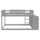preview thumbnail 47 of 48, White Full Bunk Bed with 4 Drawers & 3 Shelves - Perfect for Families