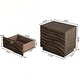 preview thumbnail 105 of 116, Wood NightStand with Metal Handle