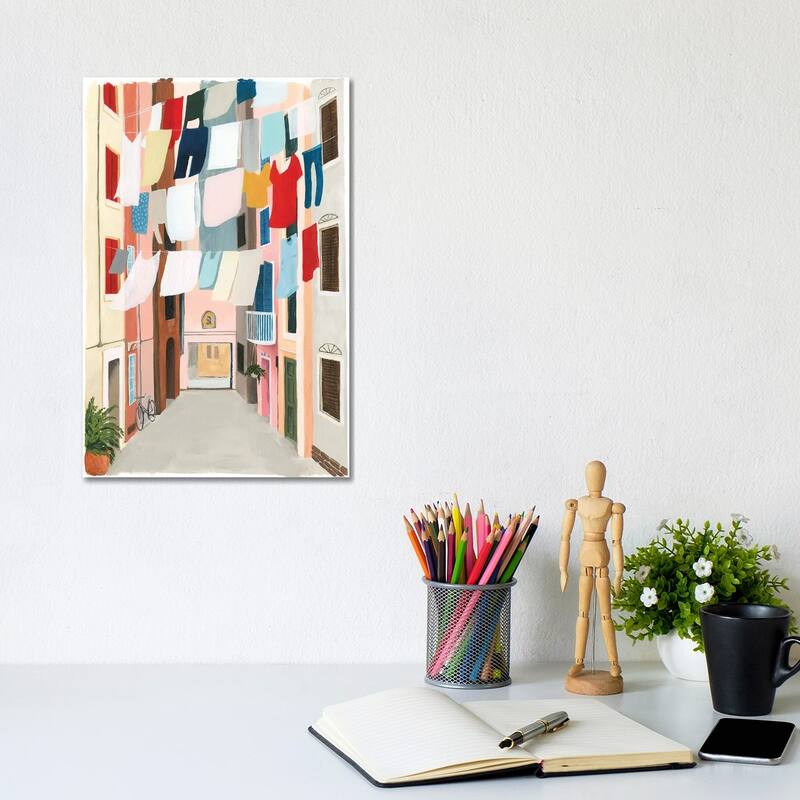 iCanvas "Laundry Day II" by Grace Popp Canvas Print - 12x8x0.75