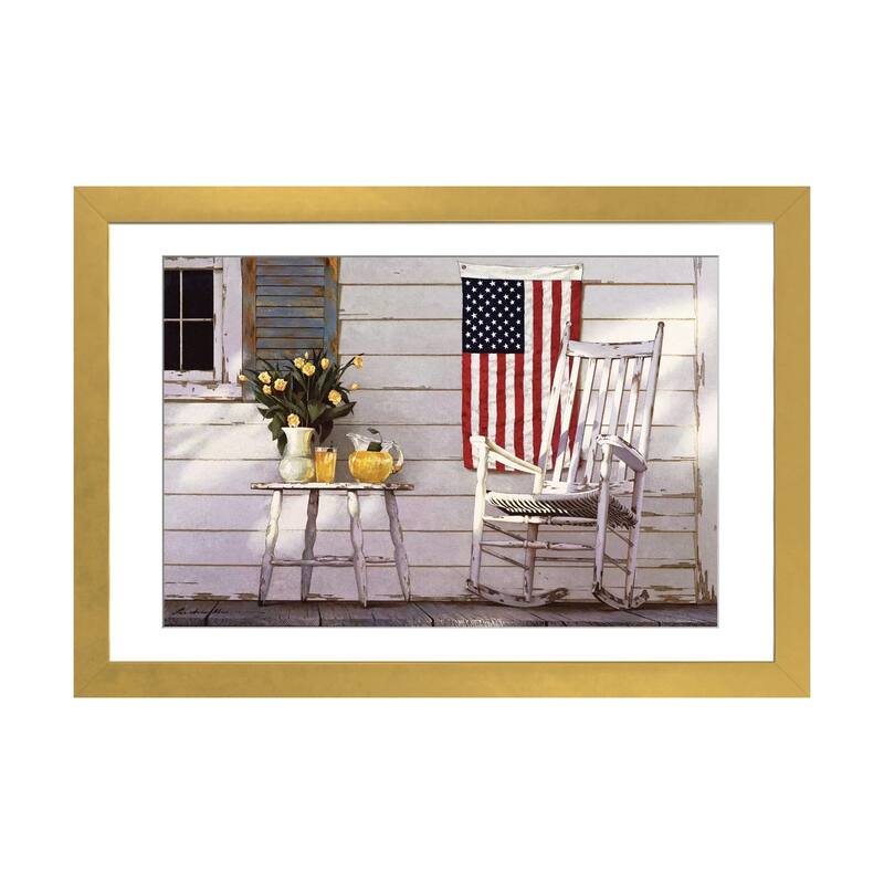 iCanvas "Fourth Of July" by Zhen-Huan Lu - Gold - 24x32x1