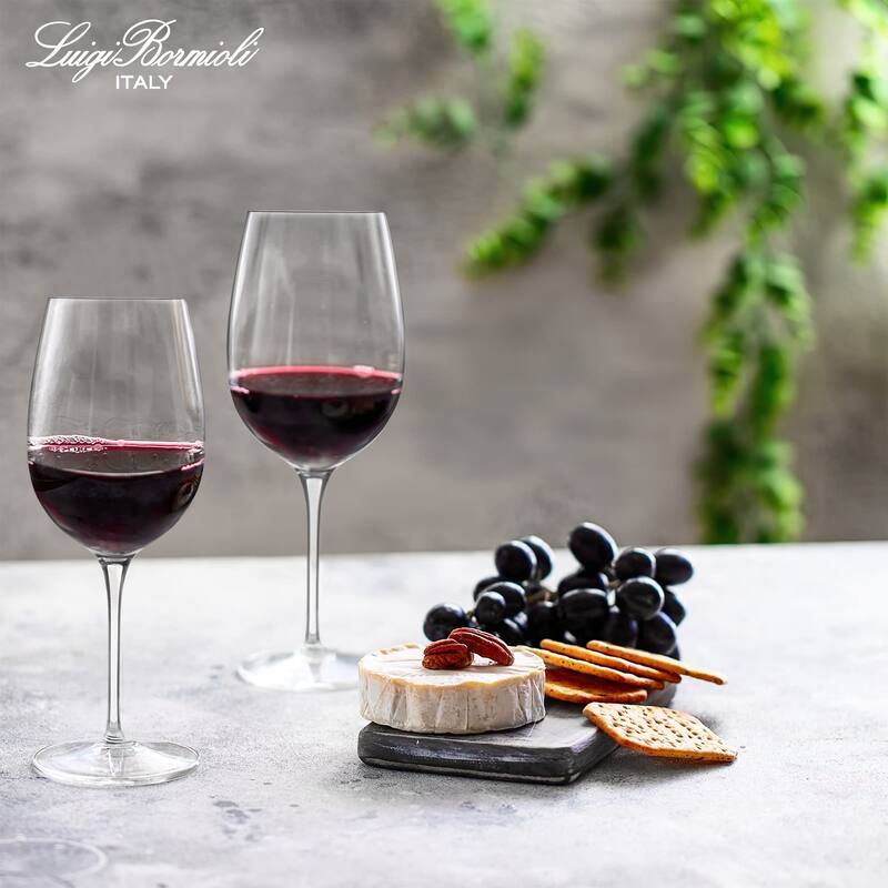 Luigi Bormioli Set of 4 Crescendo Bordeaux Wine Glasses - 20 oz.