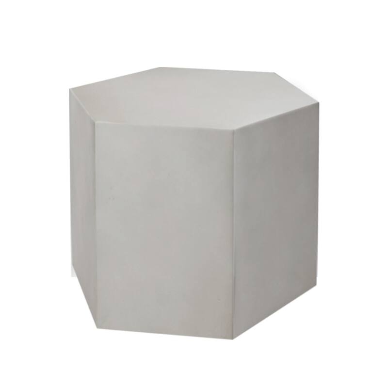 COSIEST MgO Outdoor Hexagonal End Table