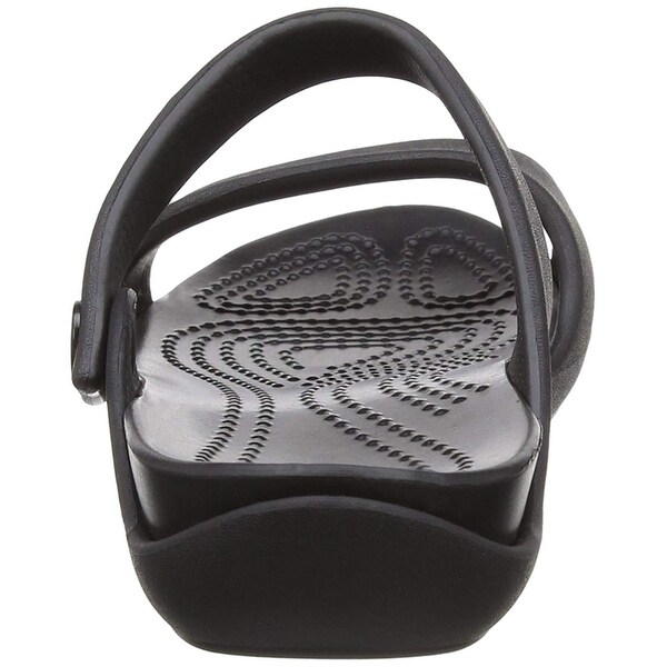 crocs women's cleo v flat sandal