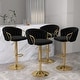 preview thumbnail 43 of 42, Modern Swivel Counter Height Bar Stools Adjustable Counter Stool With Backs Set of 4 - Black
