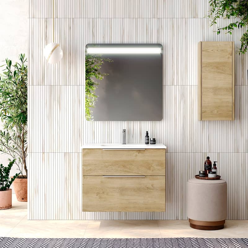 WS Bath Collections Dalia C70 Dalia 28" Wall Mounted Single Basin