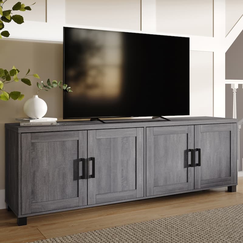 71-Inch Wide TV Stand with Storage Doors, TVs up to 85"