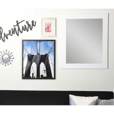 BrandtWorks Pure White Entryway Wall Mirror