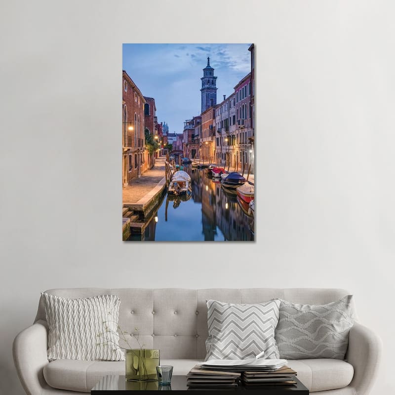 iCanvas "Rio Di San Barnaba, Dorsoduro, Venice, Italy" by Jan Becke Canvas Print - 48x32x1.5