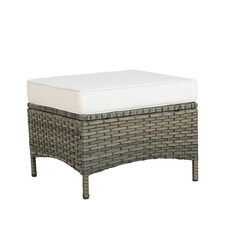Outdoor 6 Pieces Rattan Patio Furniture Set