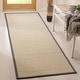 preview thumbnail 24 of 87, SAFAVIEH Natural Fiber Urbana Casual Border Sisal Rug 2'6" x 10' Runner - Natural/Dark Grey - Runner