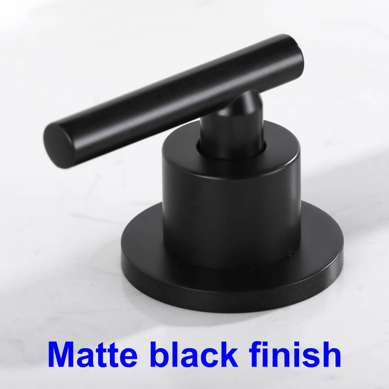 8 Inch Widespread Bathroom Sink Faucet 3 Holes Bathroom Faucet Double Handle Modern Basin Vanity Faucets Deck Mounted No Drain