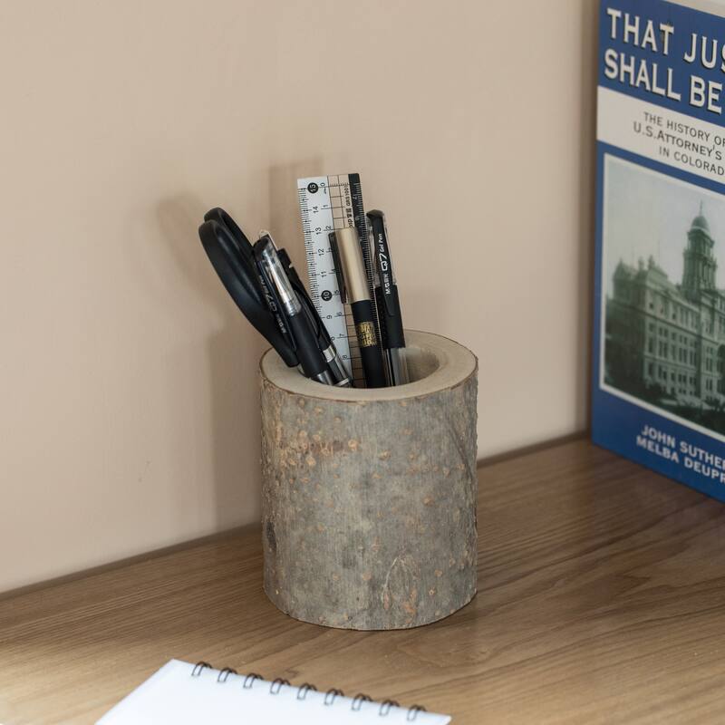 Rustic Wooden Utensil Holders (Set of 3) - Set of 3