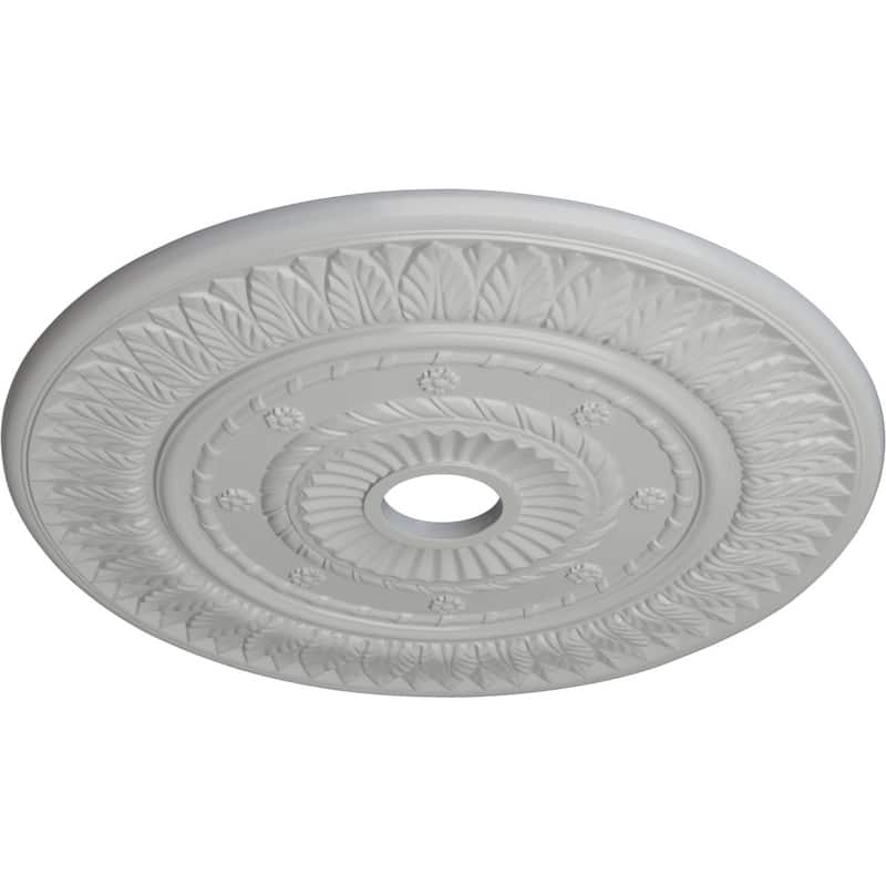 26 3/4"OD x 3 5/8"ID x 1 1/8"P Leaf Ceiling Medallion