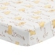 preview thumbnail 1 of 3, Lambs & Ivy Disney Baby Storytime Pooh 100% Cotton Fitted Crib Sheet - White