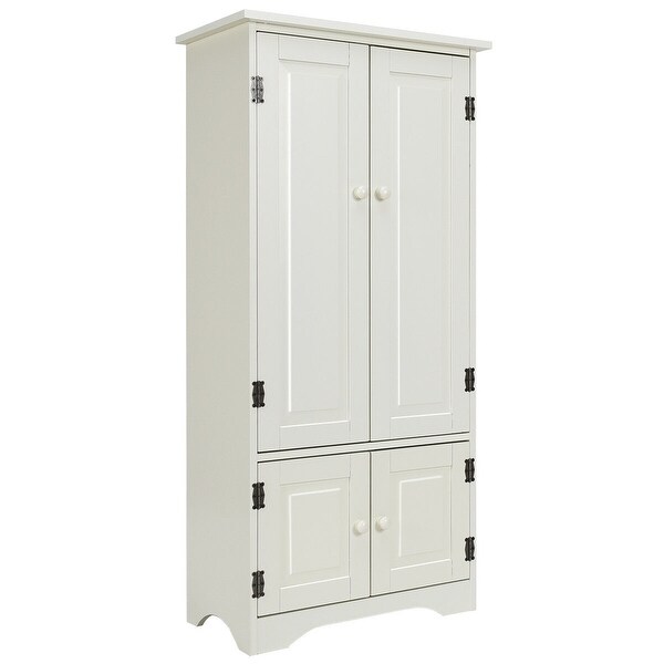 Accent Storage Cabinet Adjustable Shelves - White - 24" x 13" x 49" (L x W x H). Opens flyout.