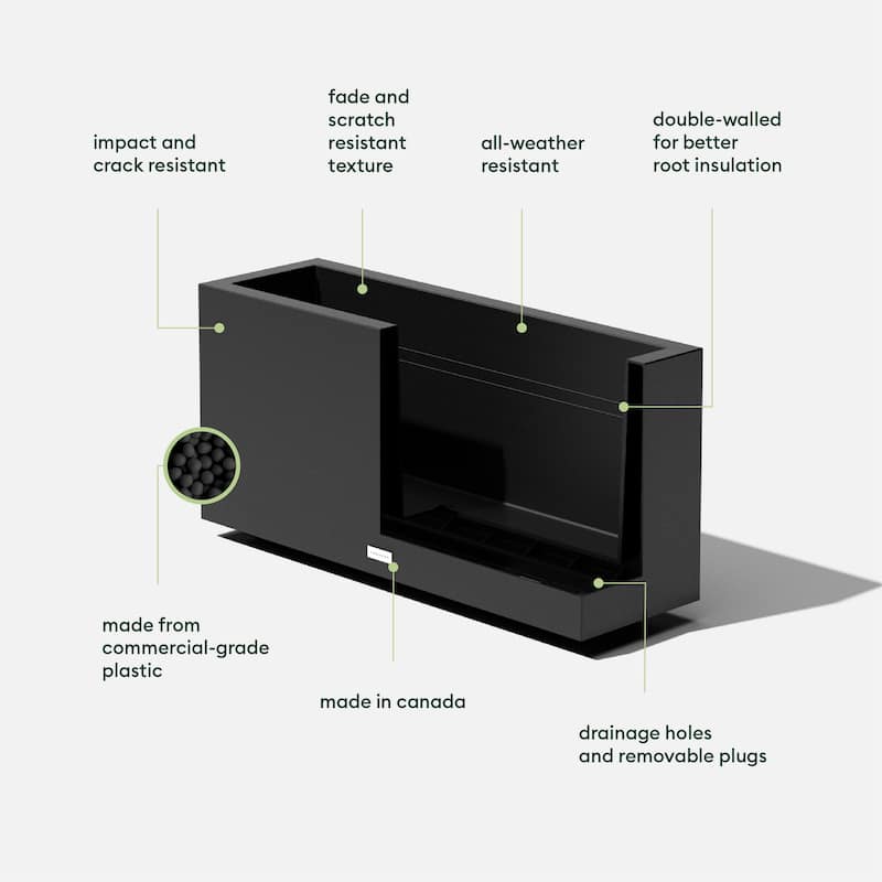 Block Series Long Box Planter