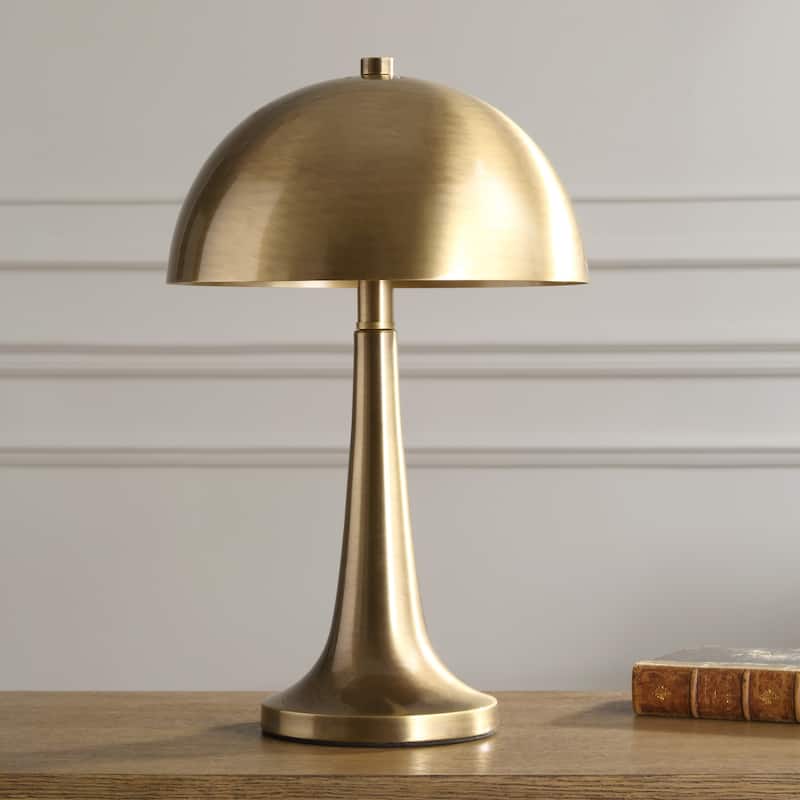 Iron Table Lamp - 15.75" - Antique Brass Finish