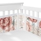 preview thumbnail 1 of 4, Blush Pink Boho Shabby Chic Floral Girl Sweet Jojo Designs + BreathableBaby Breathable Mesh Crib Liner Ivory Bohemian