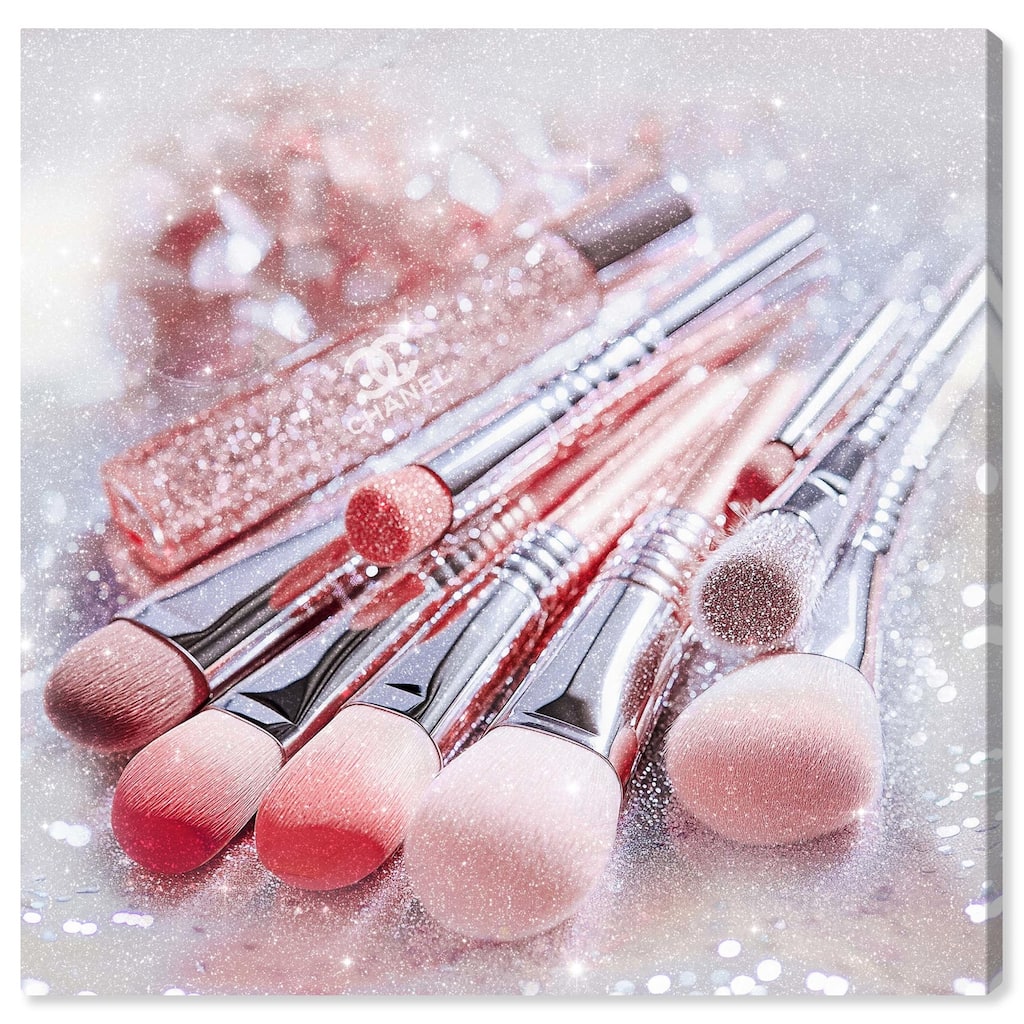 Brush Collection Blush Canvas by Art Remedy, Gallery Wrapped