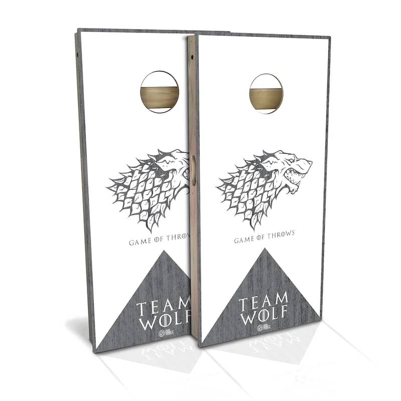 Team Wolf Outdoor Cornhole Board Set - All-Weather 2x4 - Include ALL Accessories