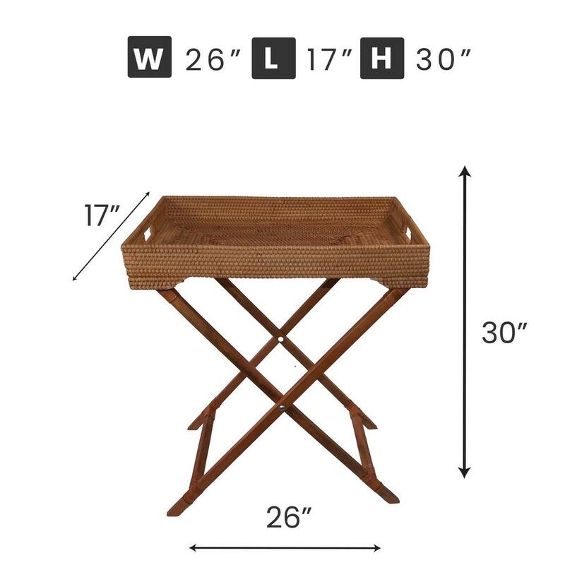 Flora Seagrass Tray Table