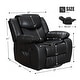 preview thumbnail 14 of 27, Wide Seat Durable Leather Massage and Heat Recliner