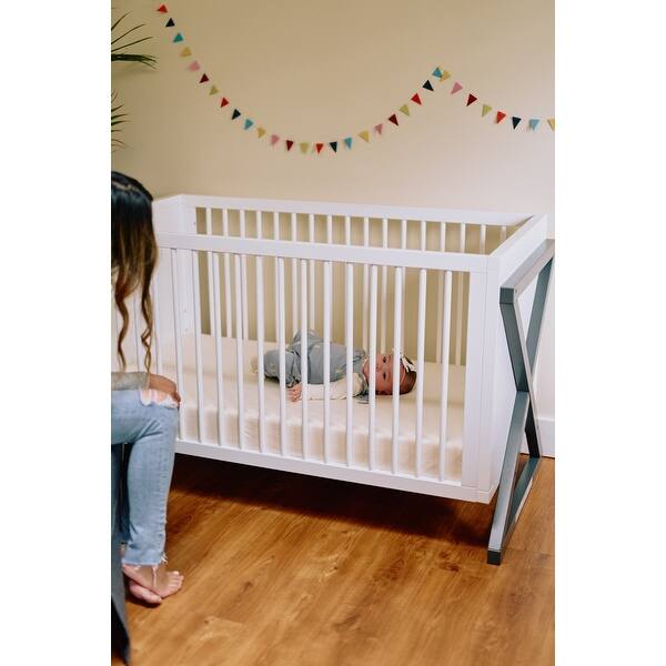 Storkcraft Equinox 3 In 1 Convertible Crib Modern Crib Jpma Certified 1 Year Warranty Overstock 27880506 White