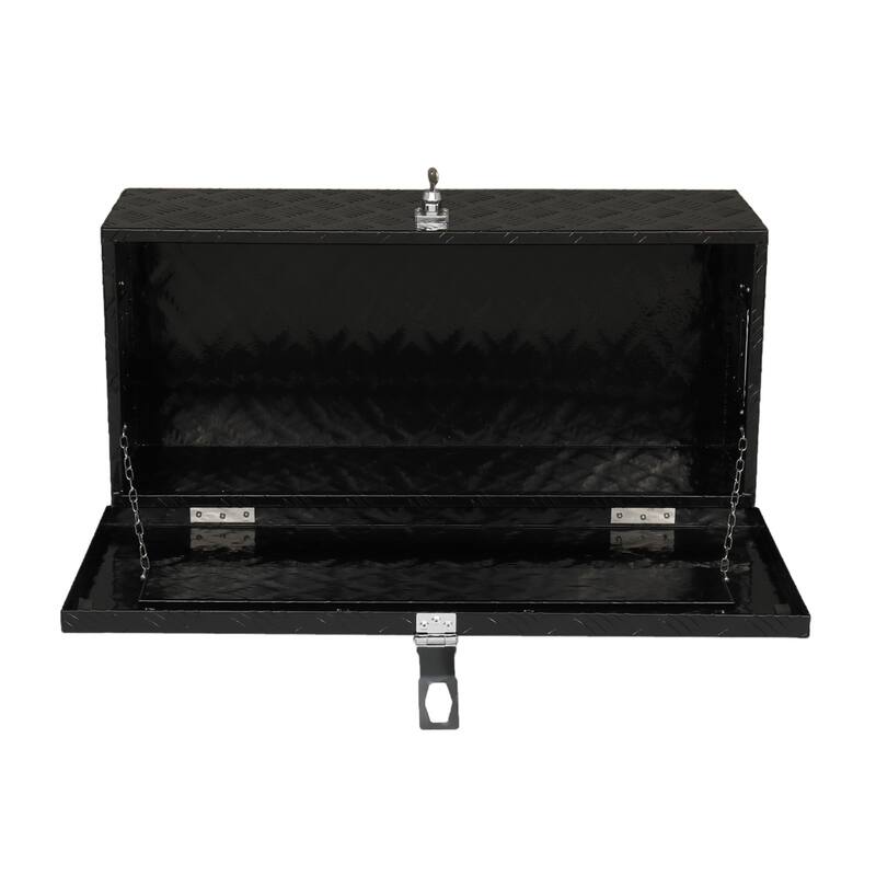 30" Aluminum 5 Pattern Toolbox Single Lock Black - N/A
