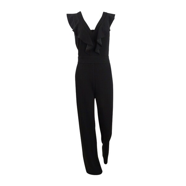 Bar iii ruffled jumpsuit clearance