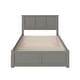 preview thumbnail 17 of 61, AFI Madison Full Size Platform Bed with Footboard & Full Trundle