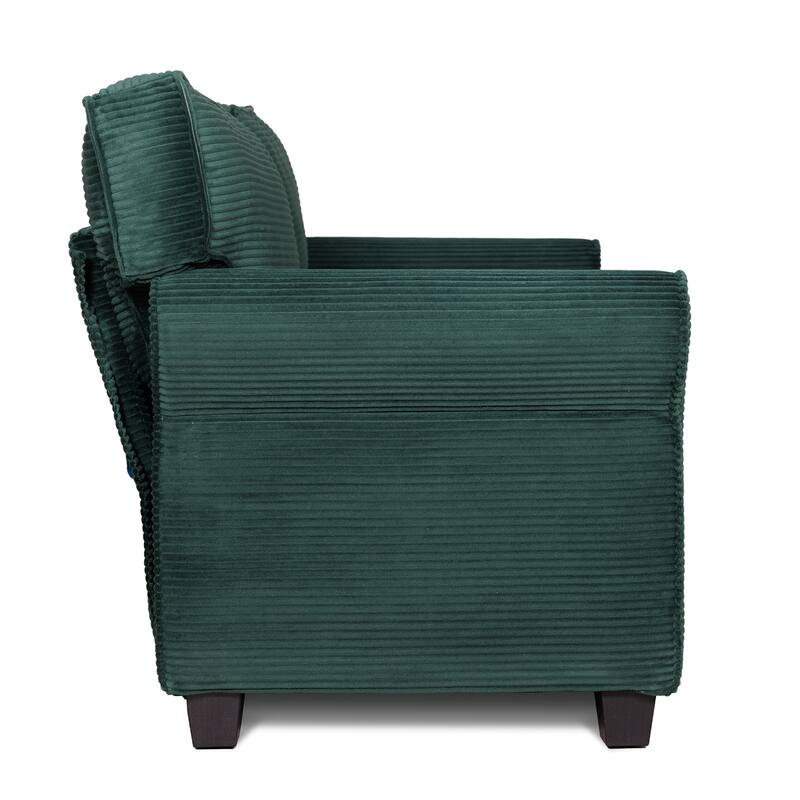 Modern 2-Seater Sofa,Padded Armrests