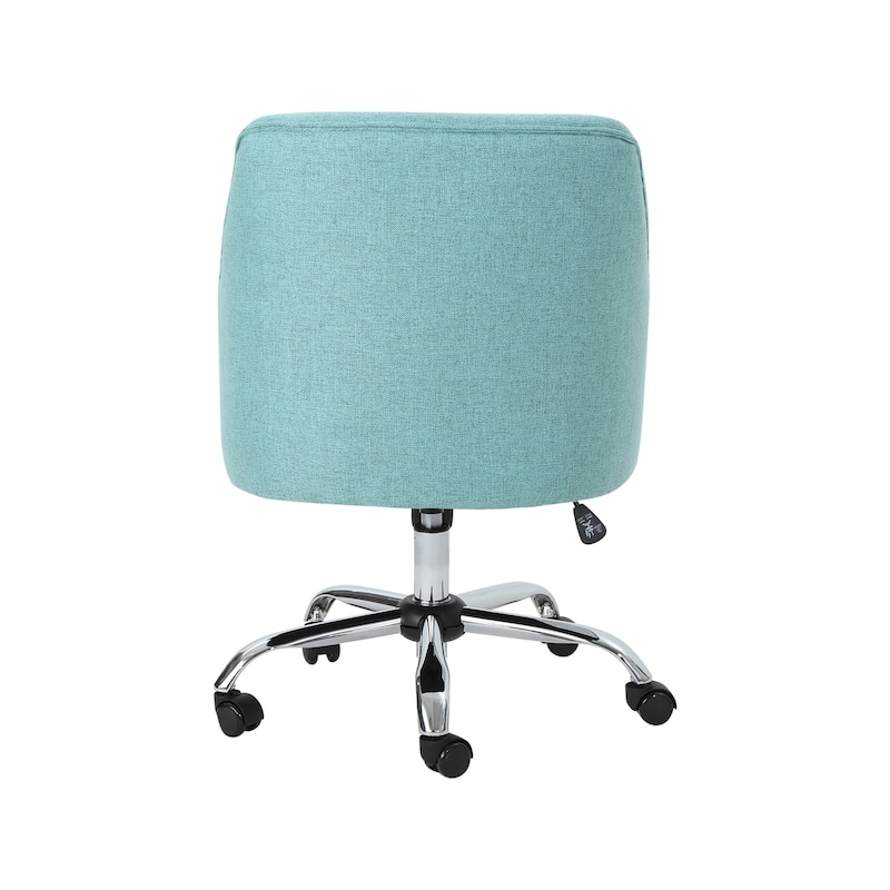 Johnson Mid Century Modern Fabric Home Office Chair with Chrome Base by Christopher Knight Home - N/A