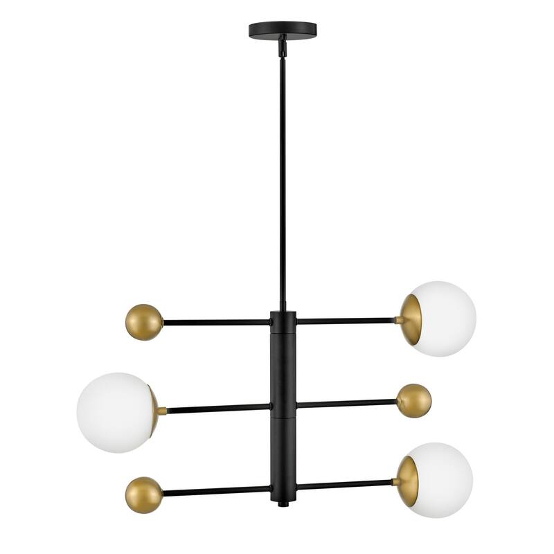 Lark 83573 Auggie 3 Light 31" Wide Abstract Chandelier