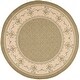preview thumbnail 96 of 125, SAFAVIEH Courtyard Sheila Indoor/ Outdoor Waterproof Patio Backyard Rug 6'7" Round - Olive/Natural