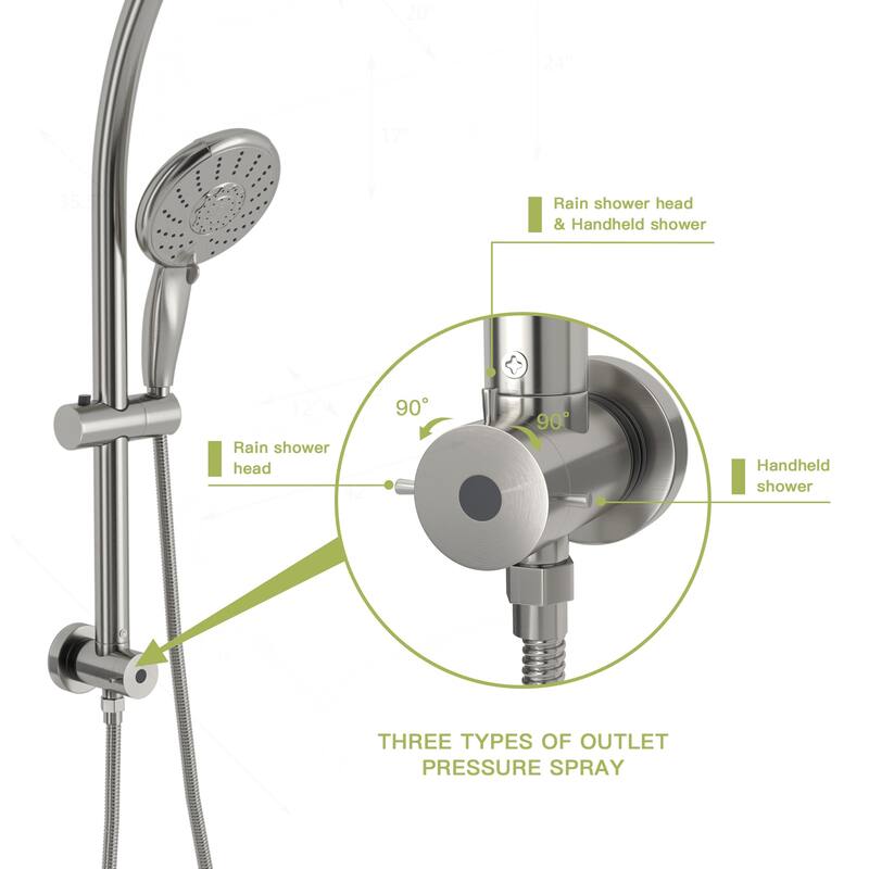 Multi Function Dual Shower Head