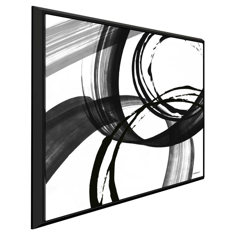 "Black and White Pop II" Print on Floating Canvas