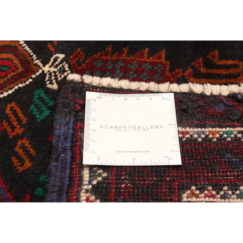ECARPETGALLERY Hand-knotted Teimani Black, Wool Rug - 3'9 x 5'9