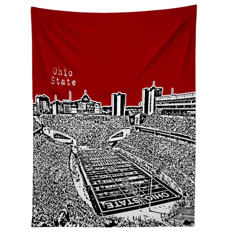 Deny Designs Ohio State Buckeyes Red Tapestry (2 Size Options)
