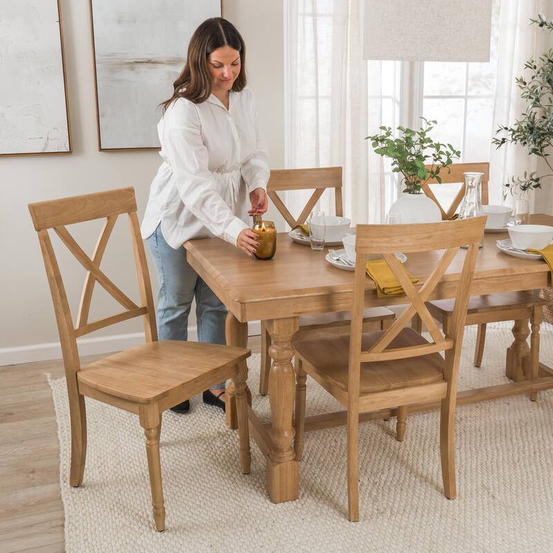Bush Furniture Sterling 67W Squire Trestle Dining Table