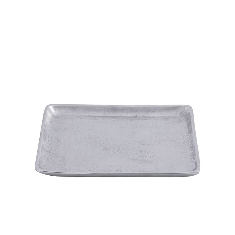 Plate Square Raw Nickel Dia 11" ALUMINUM - Raw Nickel