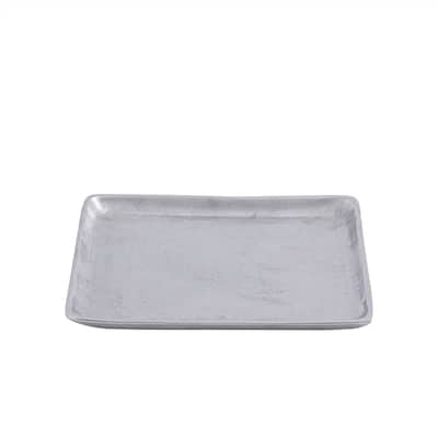 Plate Square Raw Nickel Dia 11" ALUMINUM - Raw Nickel