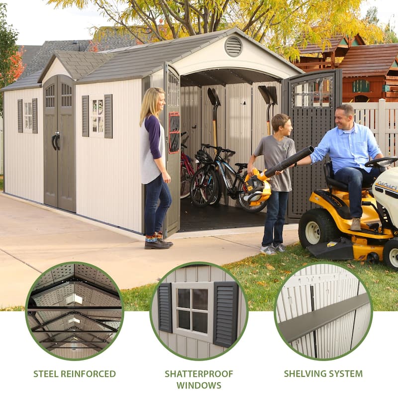 Lifetime 20 Ft. x 8 Ft. Outdoor Storage Shed