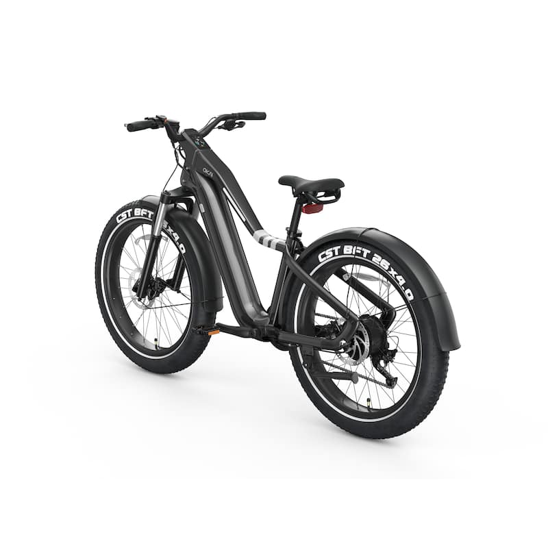 Electric Mountain Bike - Step Over Design, Black, Urban Commuter - 26