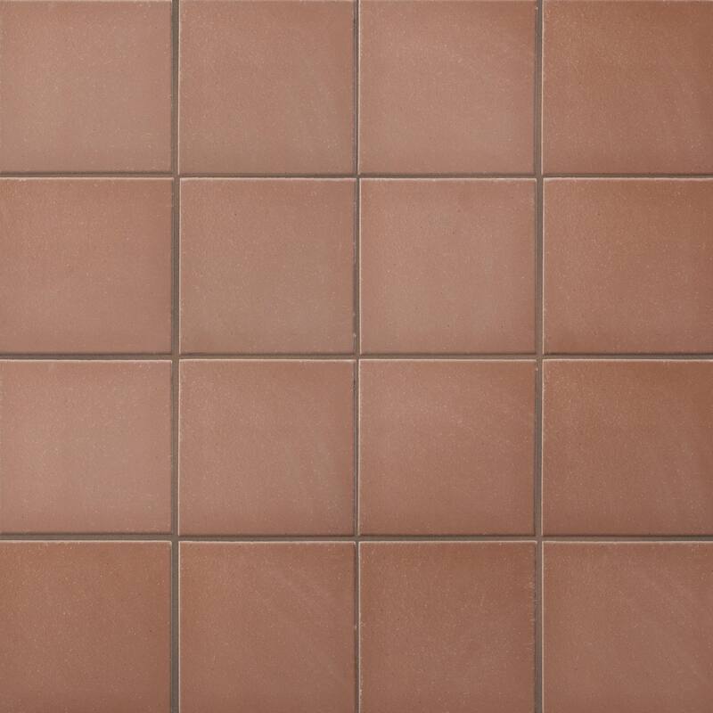 Merola Tile Lincoln Quarry Mayflower Red 6" x 6" Ceramic Floor and Wall Tile