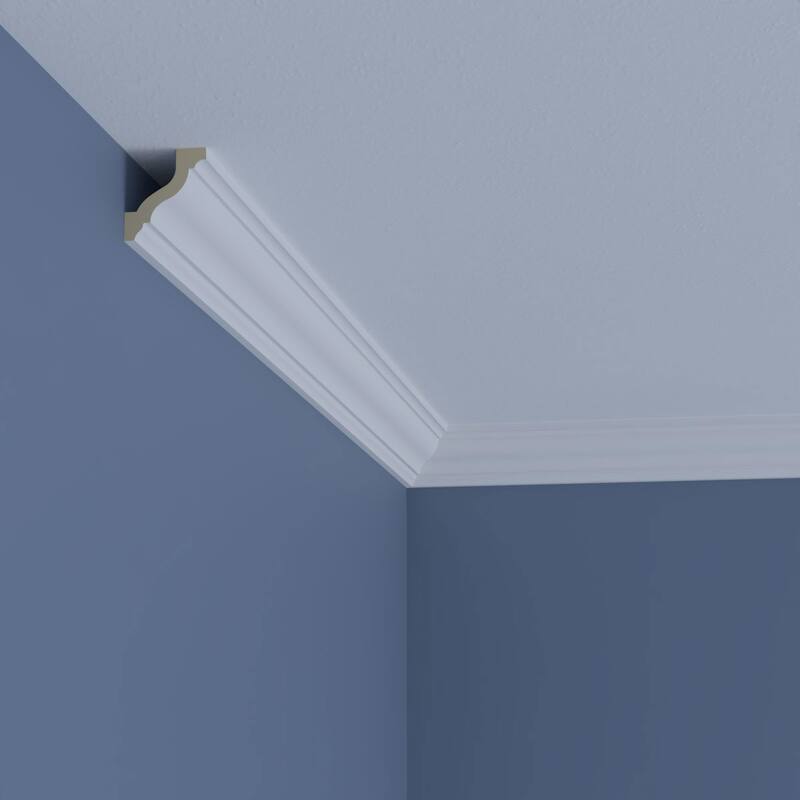 1 3/4"H x 1 5/8"P x 2 3/8"F x 96"L Valerie Crown Moulding - 1-Pack