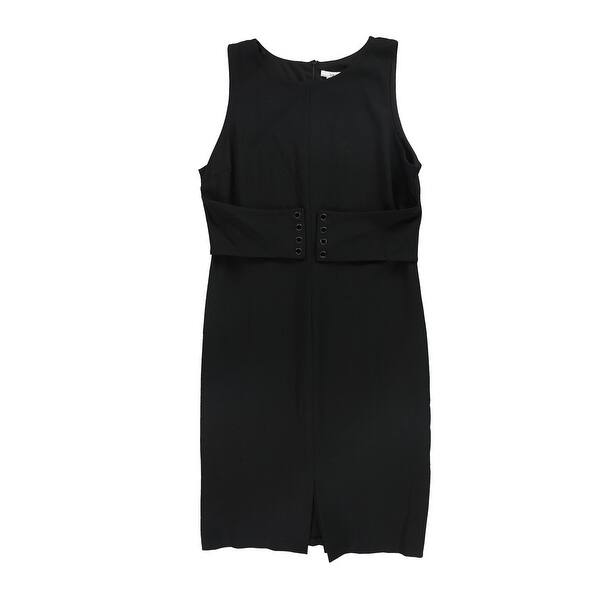 bar iii bodycon dress Black One Sleeve Ruched Bodycon Midi Dress
