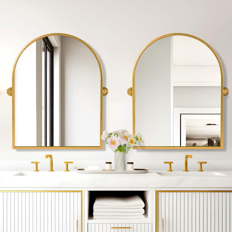 Modern Iron Wall-mount Decor Hanging Glam Mirror