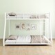preview thumbnail 6 of 16, Twin Over Full Size Metal Bunk Bed with Removable Stairs