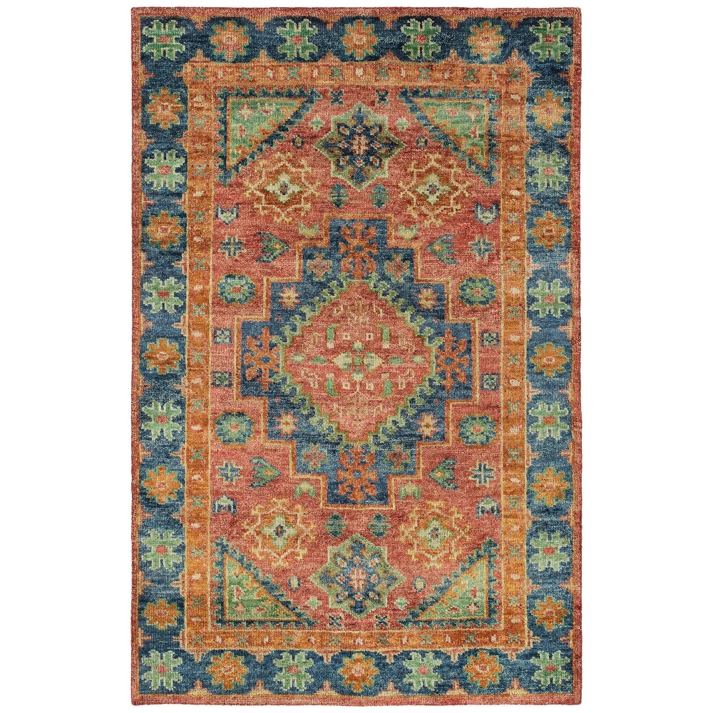 Atiqa Collection Multi Rectangle Indoor Area Rug